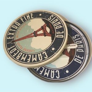 Davis&waddel Paris Eiffel Tower cheese plate and knife set charcuterie board